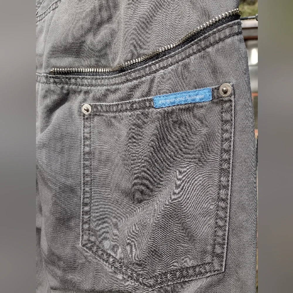 Gray Button-Fly Jeans - Picture 5 of 10